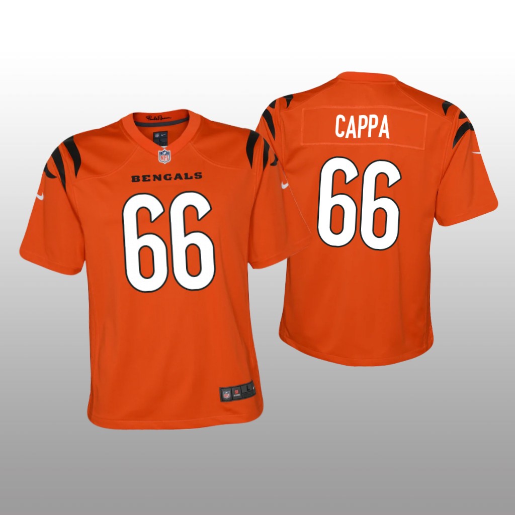 Cincinnati Bengals Alex Cappa Orange Jersey Game - Youth