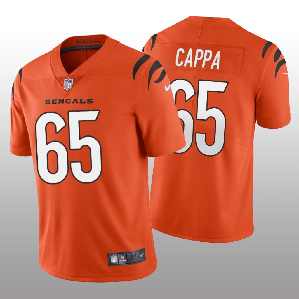 Cincinnati Bengals Alex Cappa Orange Jersey Vapor Limited Vapor Limited - Men's