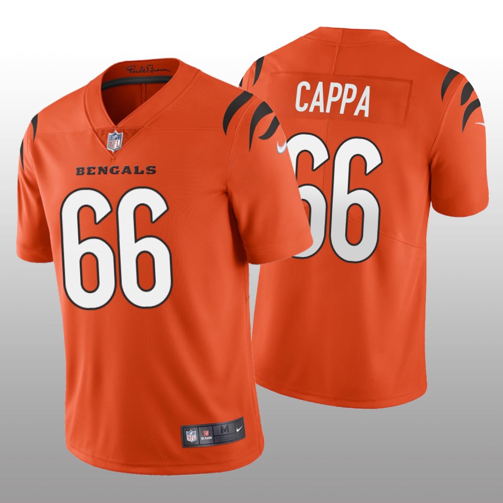 Cincinnati Bengals Alex Cappa Orange Jersey Vapor Limited Vapor Limited - Men's