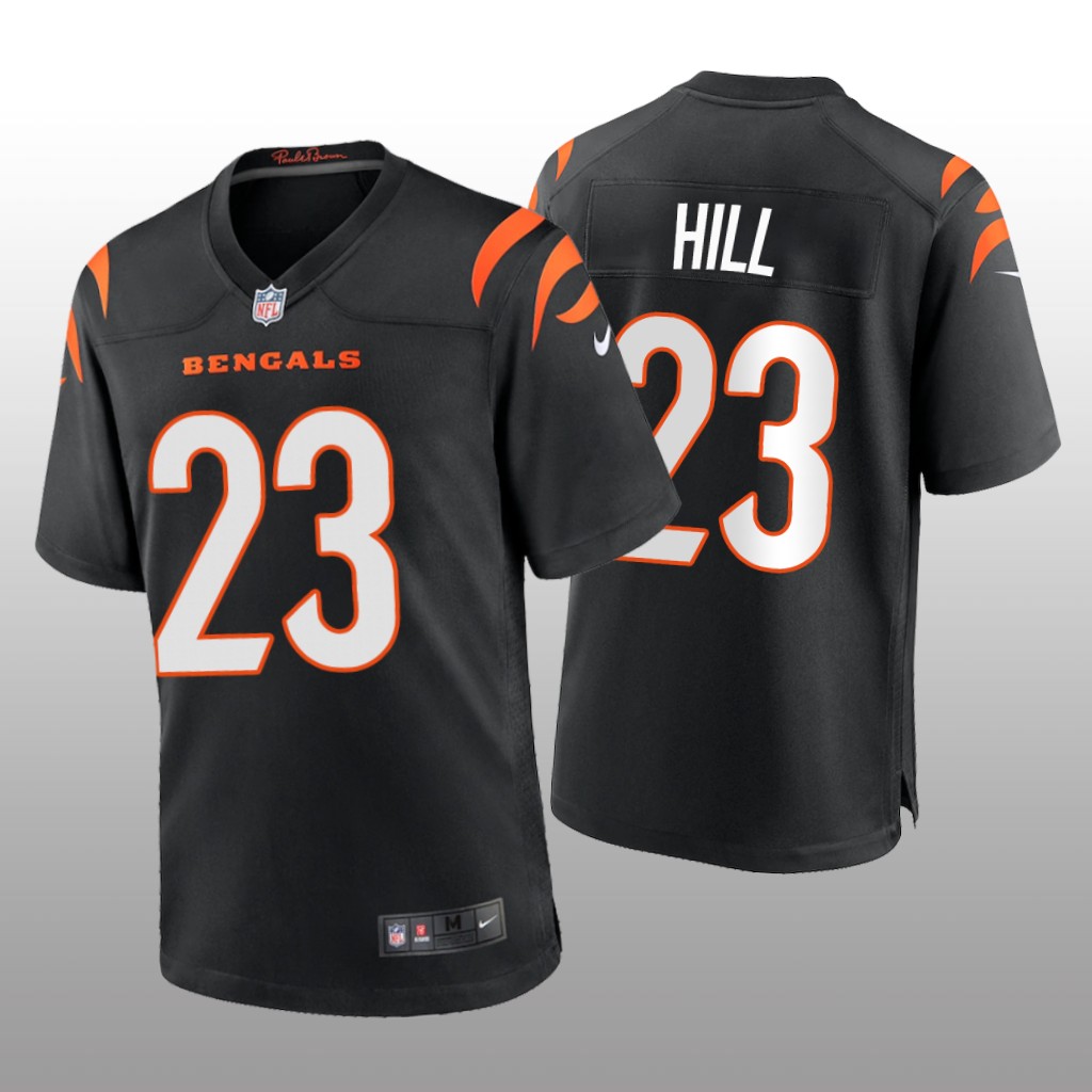 Cincinnati Bengals Black 2022 NFL Draft Daxton Hill Game Jersey