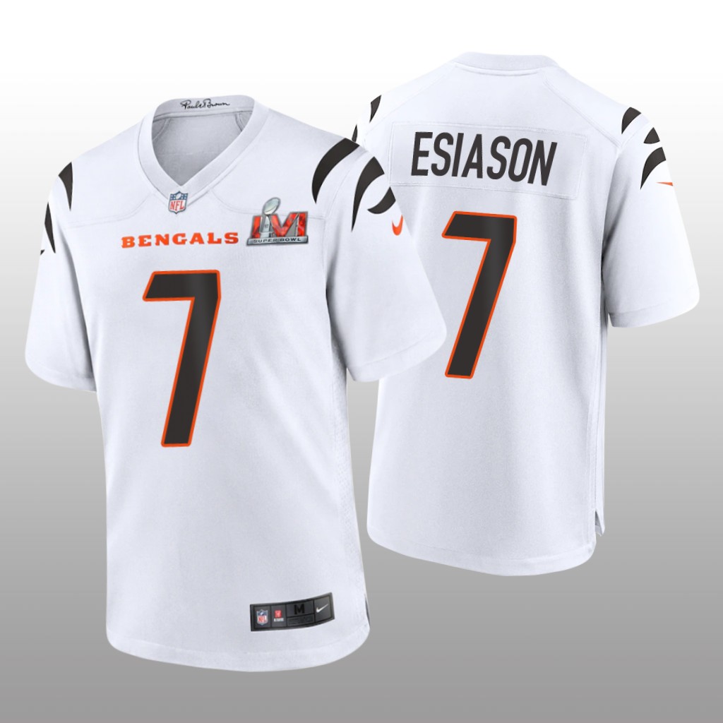 Cincinnati Bengals Boomer Esiason White Game Jersey Super Bowl LVI - Men's