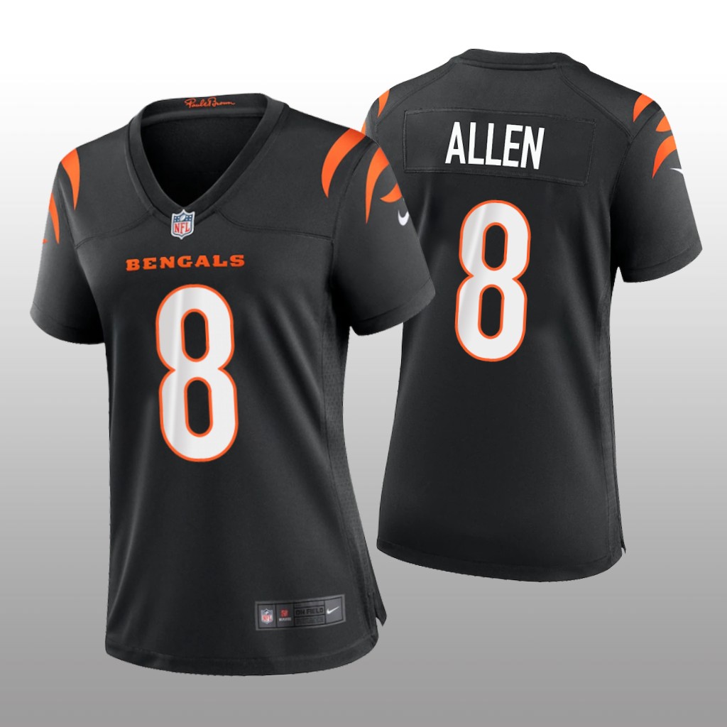 Cincinnati Bengals Brandon Allen Black Jersey Game - Women's