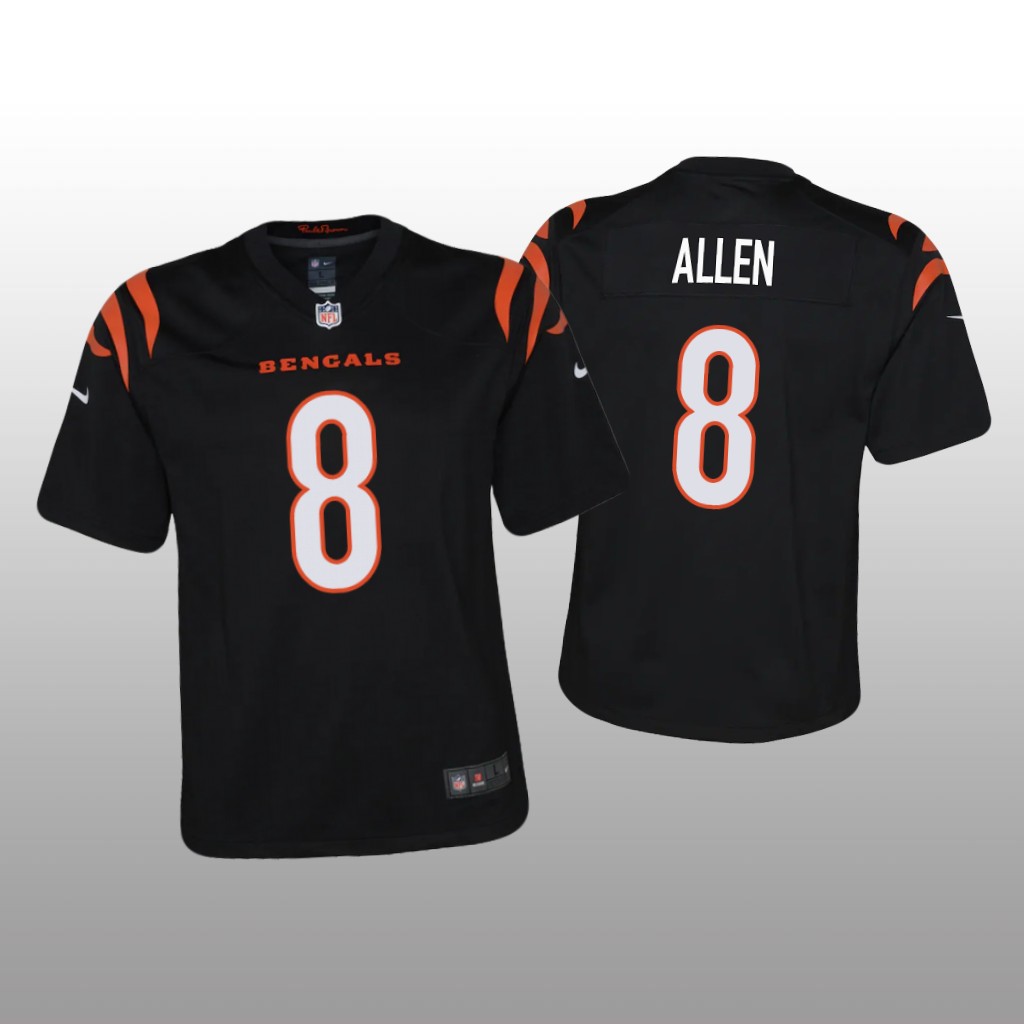 Cincinnati Bengals Brandon Allen Black Jersey Game - Youth