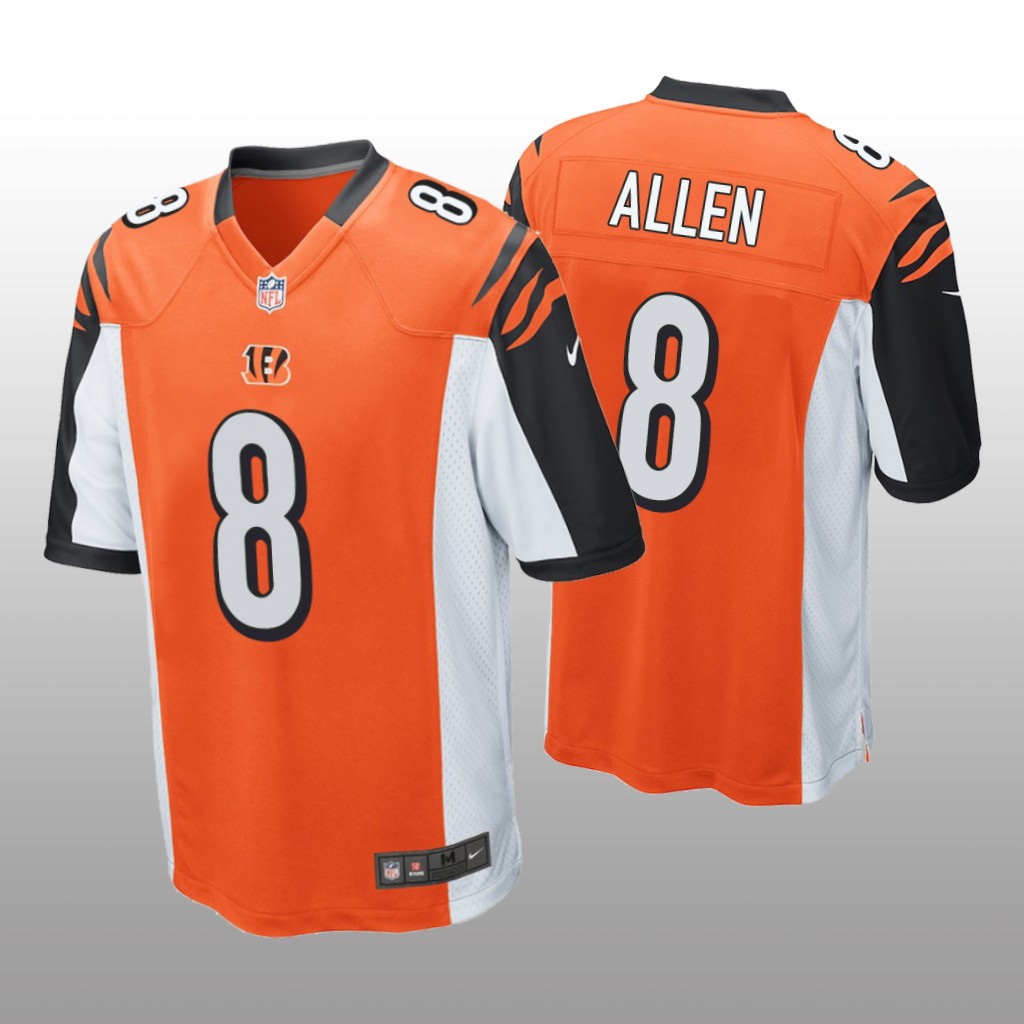 Cincinnati Bengals Brandon Allen Orange Jersey Game - Men's
