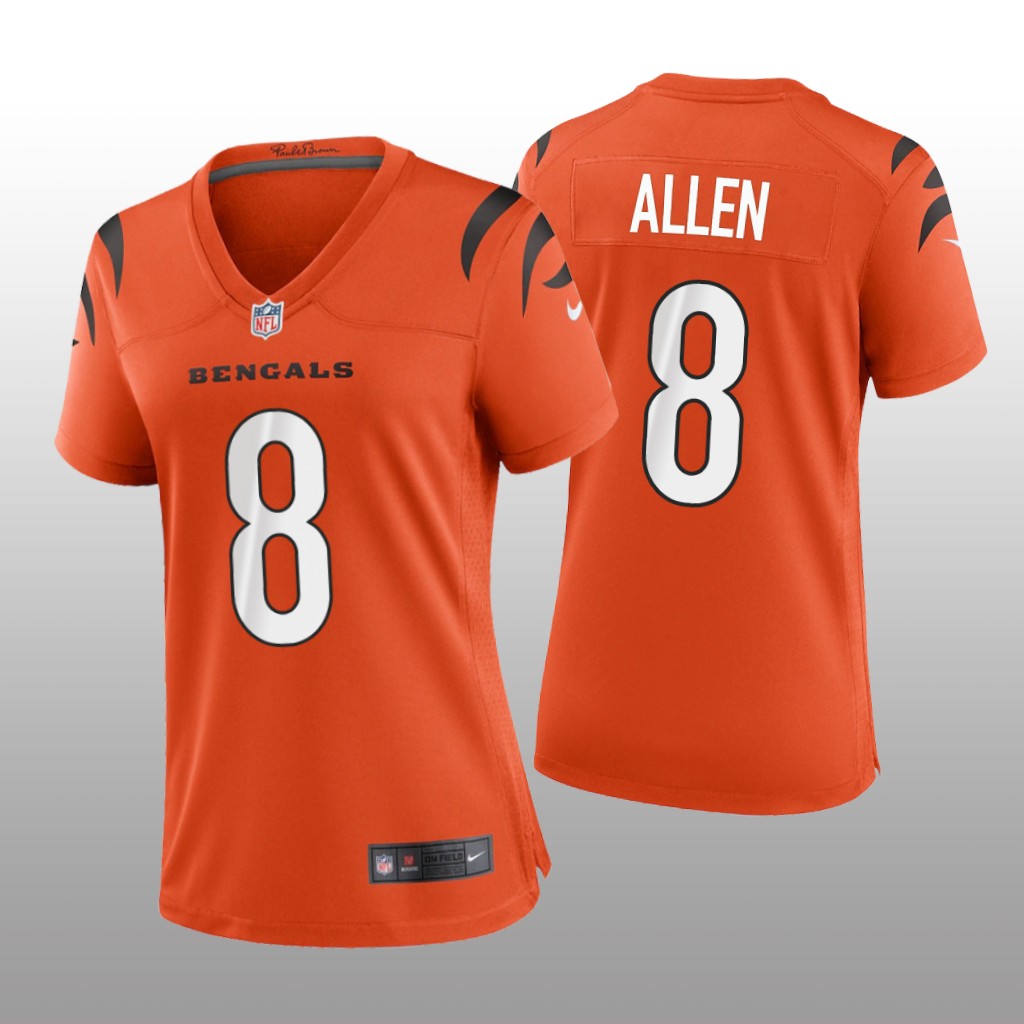 Cincinnati Bengals Brandon Allen Orange Jersey Game - Women's