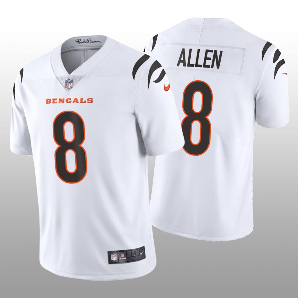 Cincinnati Bengals Brandon Allen White Jersey 2021 Vapor Limited - Men's