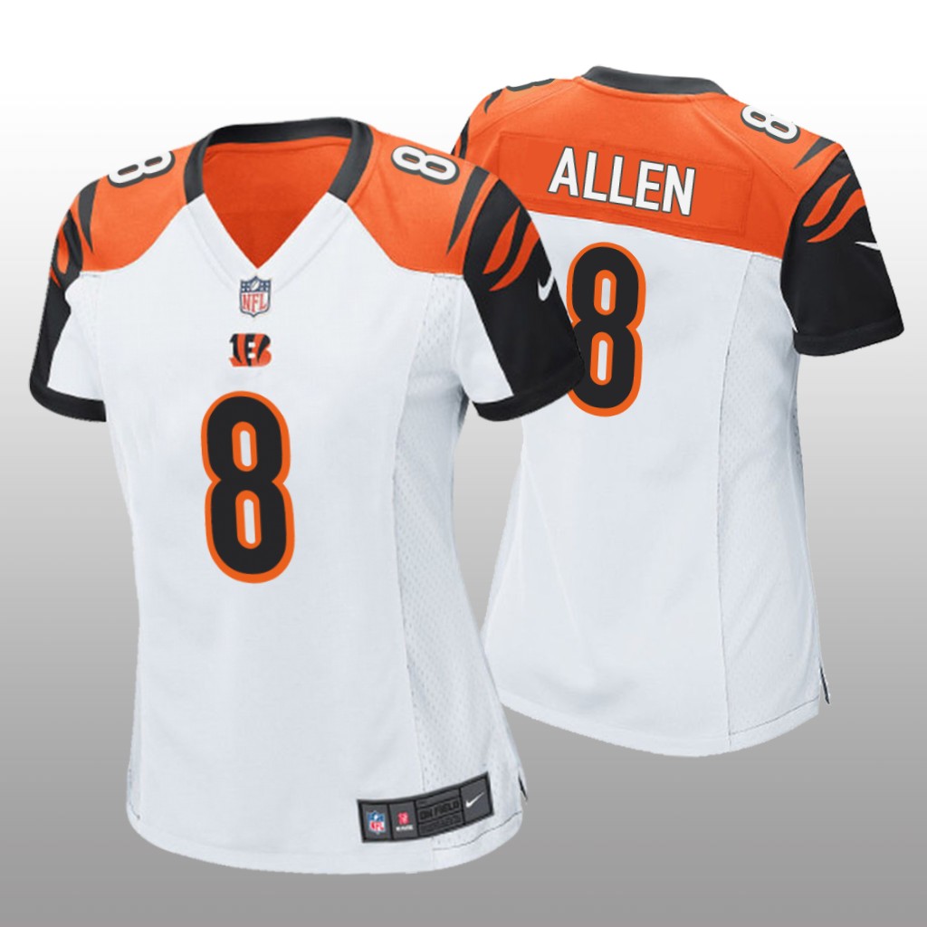 Cincinnati Bengals Brandon Allen White Jersey Game - Women's