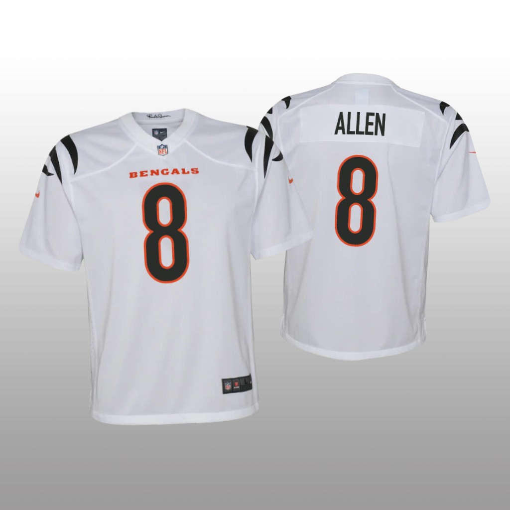 Cincinnati Bengals Brandon Allen White Jersey Game - Youth