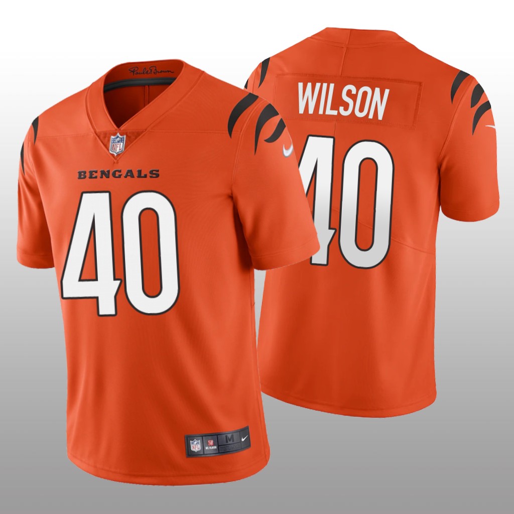 Cincinnati Bengals Brandon Wilson Orange Jersey 2021 Vapor Limited - Men's