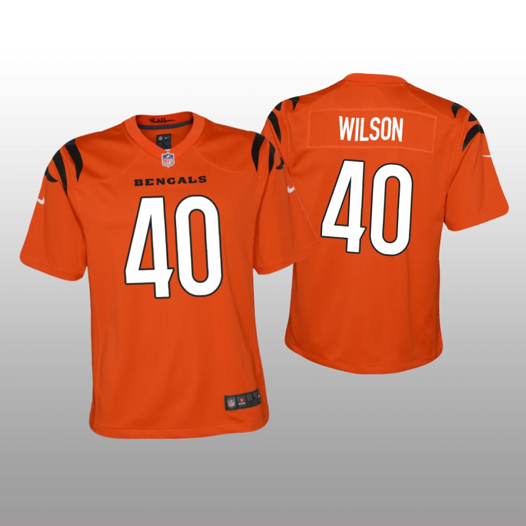 Cincinnati Bengals Brandon Wilson Orange Jersey Game - Youth