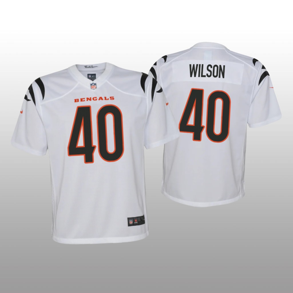 Cincinnati Bengals Brandon Wilson White Jersey Game - Youth