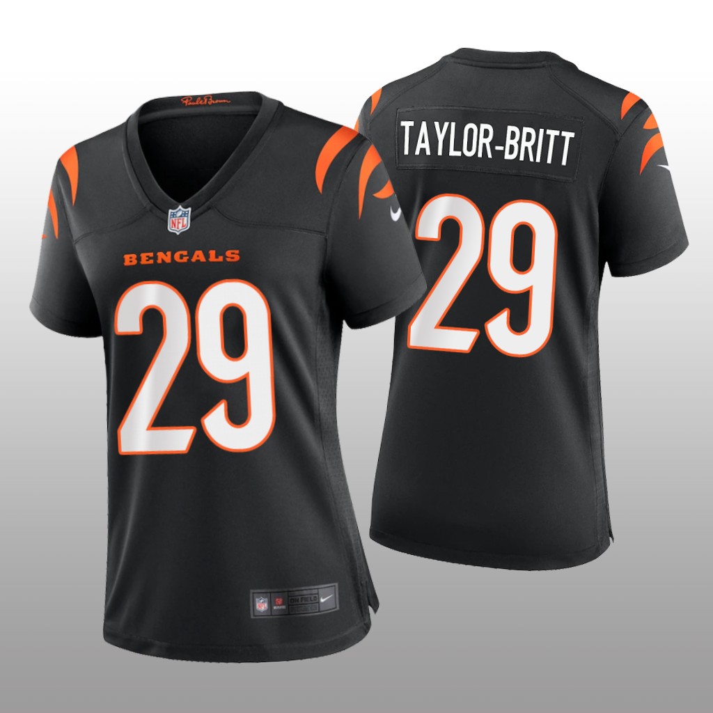 Cincinnati Bengals Cam Taylor-Britt Black Jersey Game - Women's