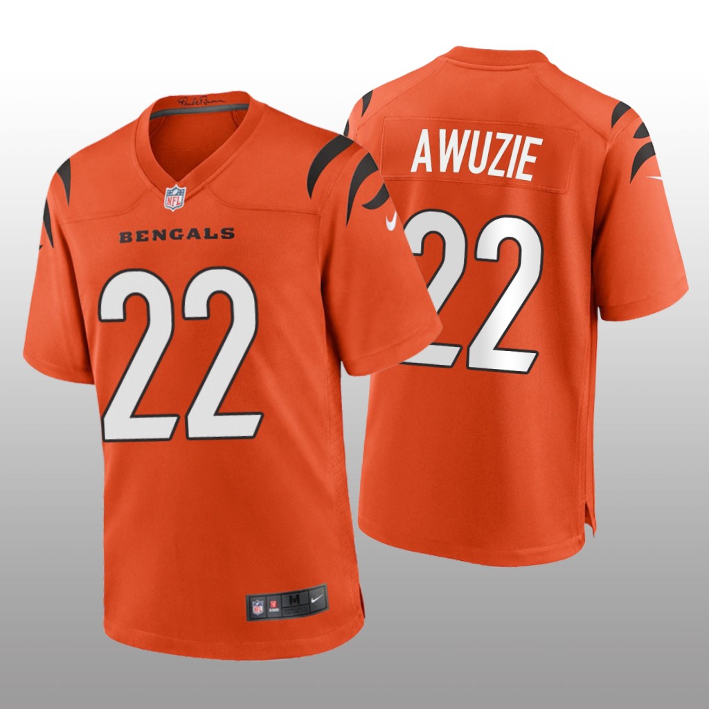 Cincinnati Bengals Chidobe Awuzie Orange Jersey Game - Men's