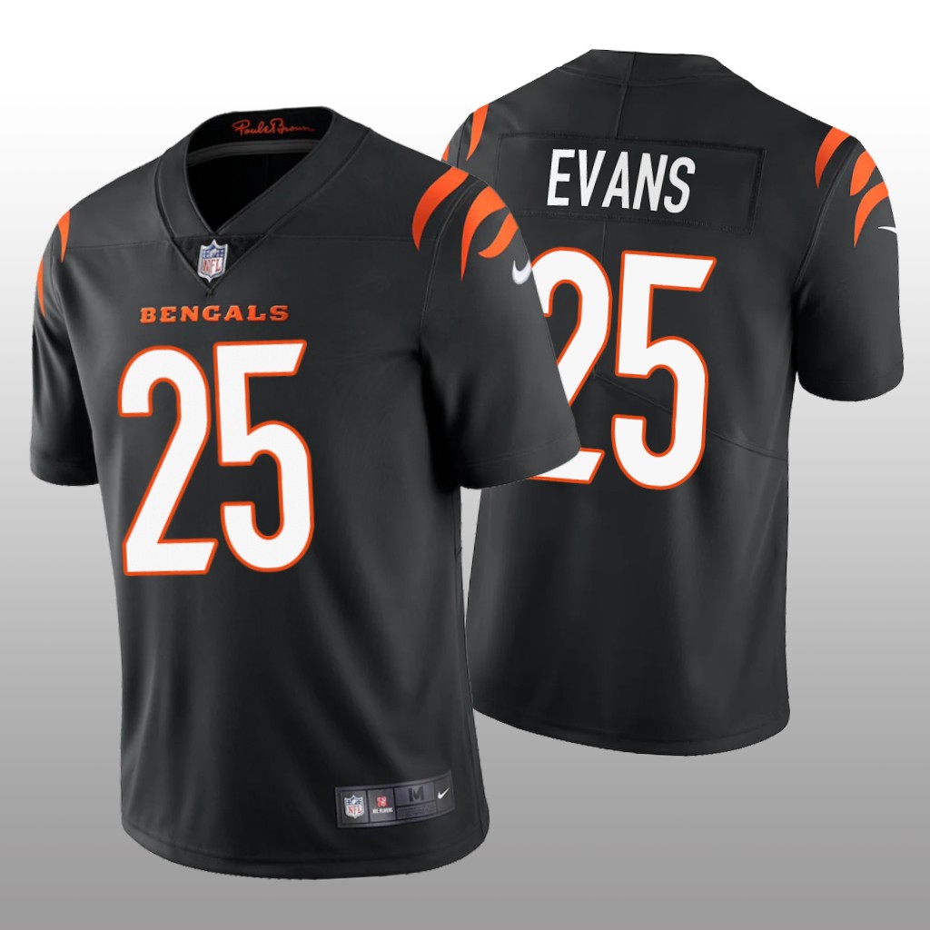 Cincinnati Bengals Chris Evans Black Jersey Vapor Limited - Men's
