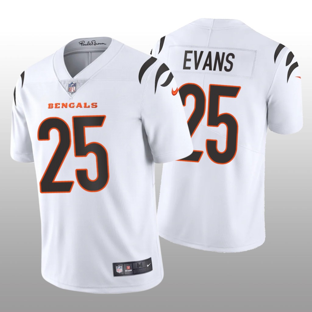 Cincinnati Bengals Chris Evans White Jersey Vapor Limited - Men's