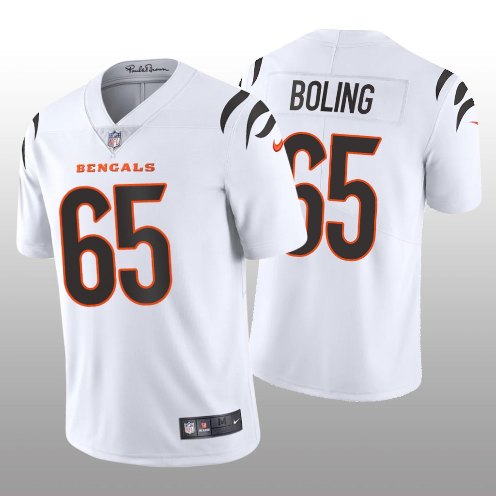 Cincinnati Bengals Clint Boling White Jersey 2021 Vapor Limited - Men's