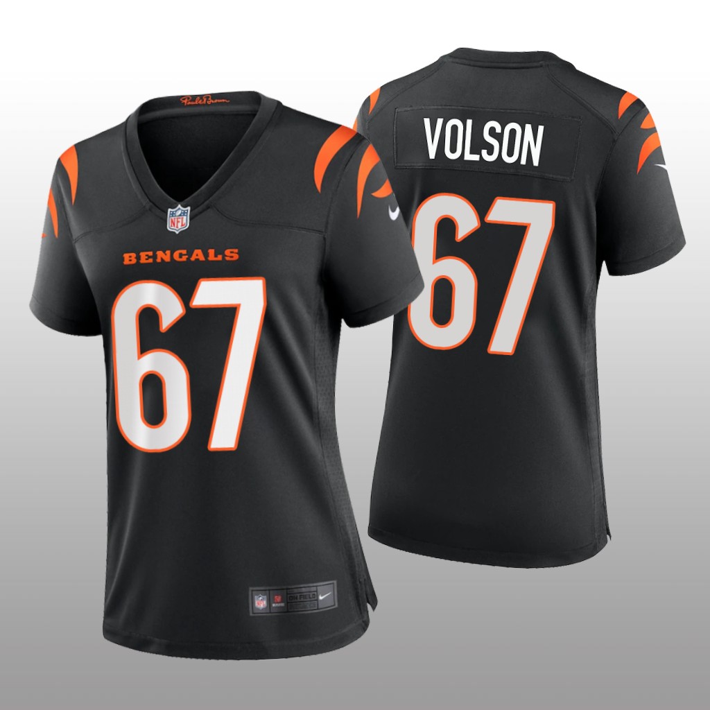Cincinnati Bengals Cordell Volson Black Jersey Game - Women's
