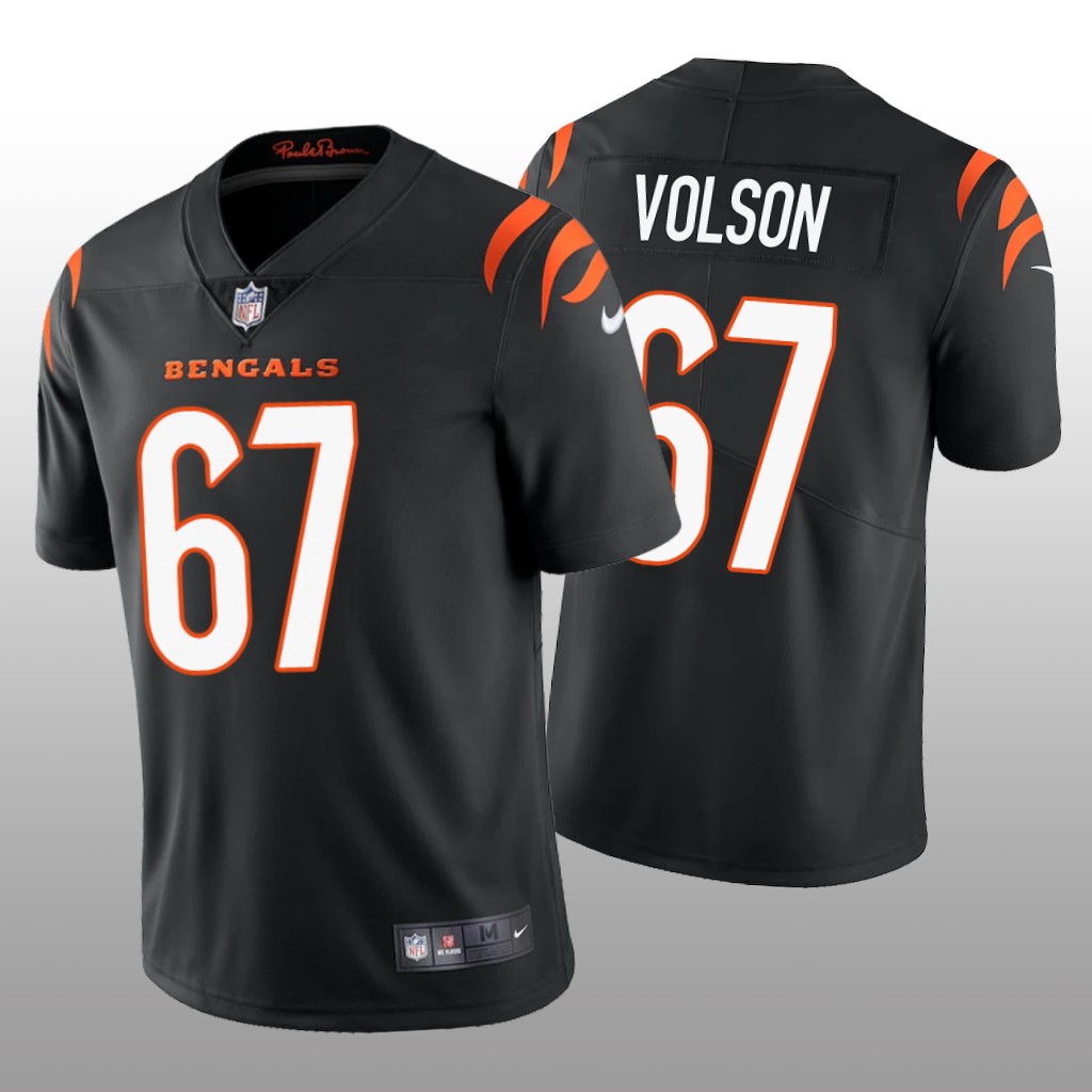 Cincinnati Bengals Cordell Volson Black Jersey Vapor Limited - Men's