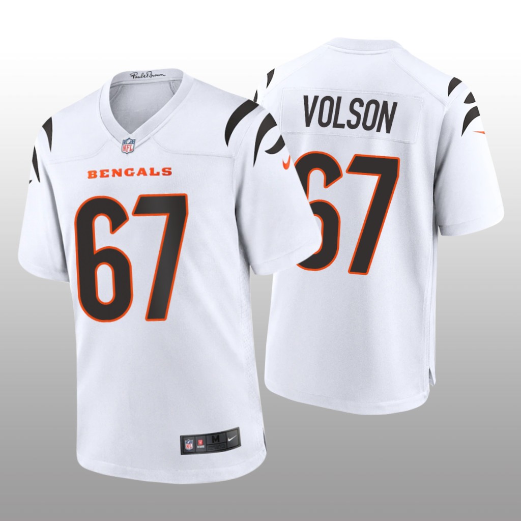 Cincinnati Bengals Cordell Volson White Jersey Game - Men's