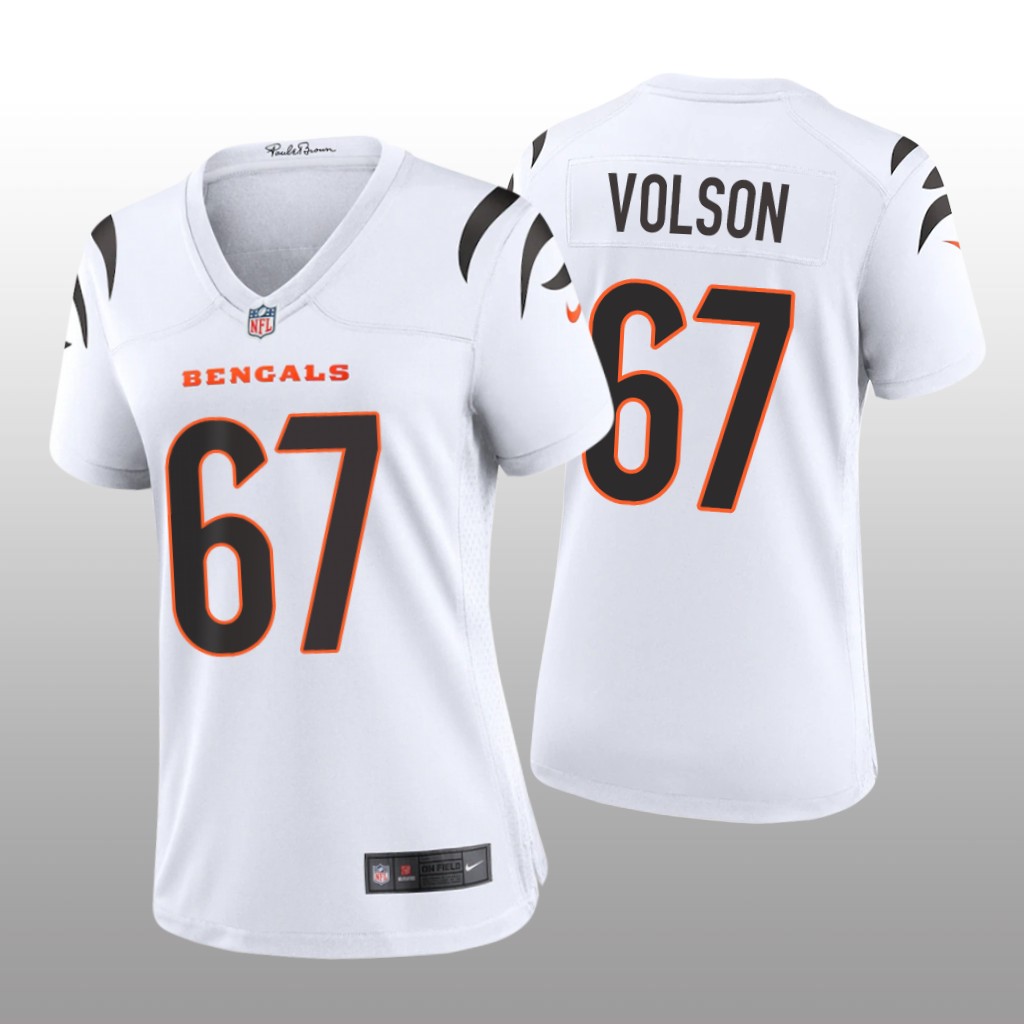 Cincinnati Bengals Cordell Volson White Jersey Game - Women's