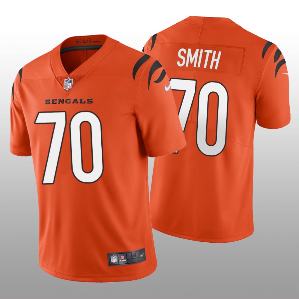 Cincinnati Bengals D'Ante Smith Orange Jersey Vapor Limited - Men's