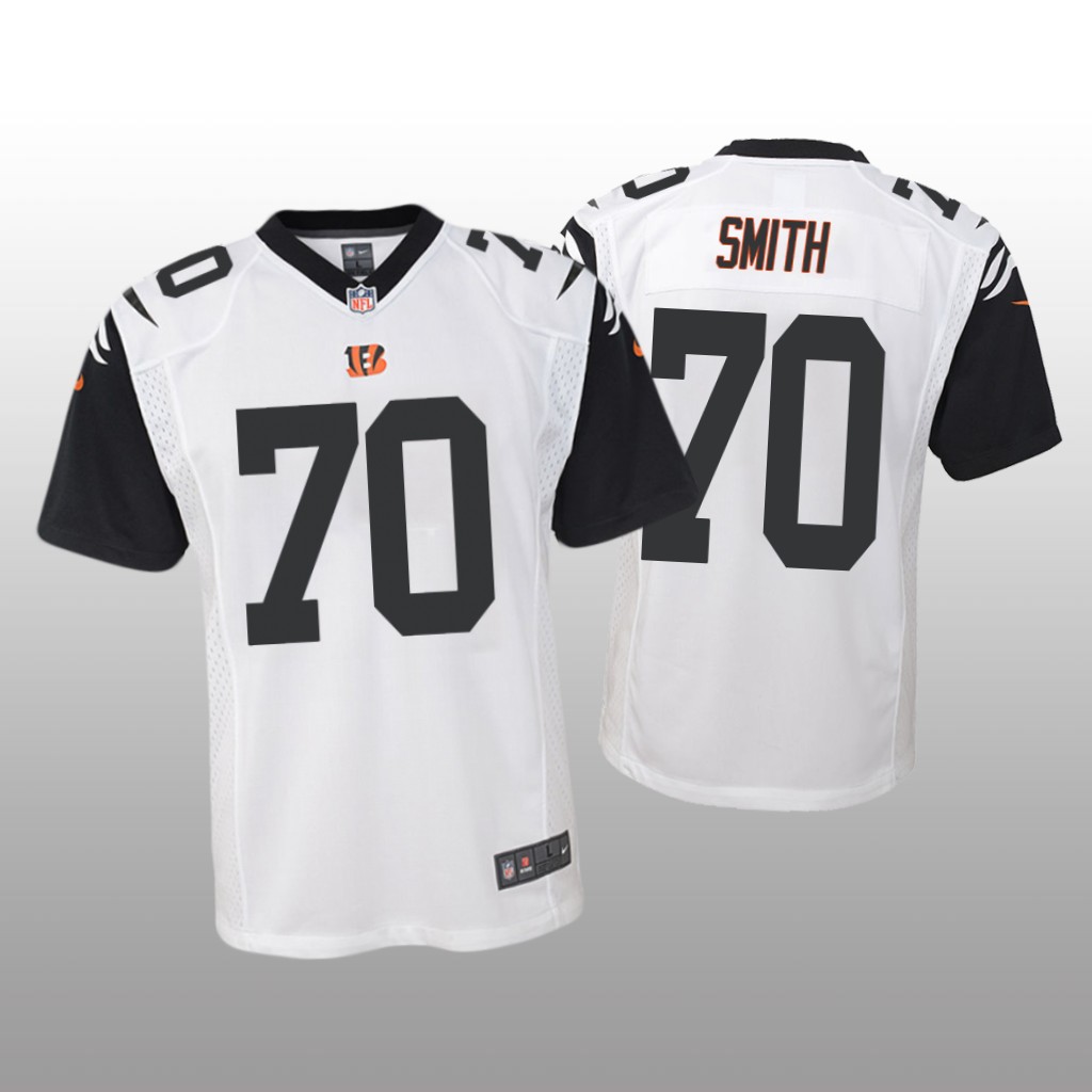 Cincinnati Bengals D'Ante Smith White Jersey Color Rush Game - Youth