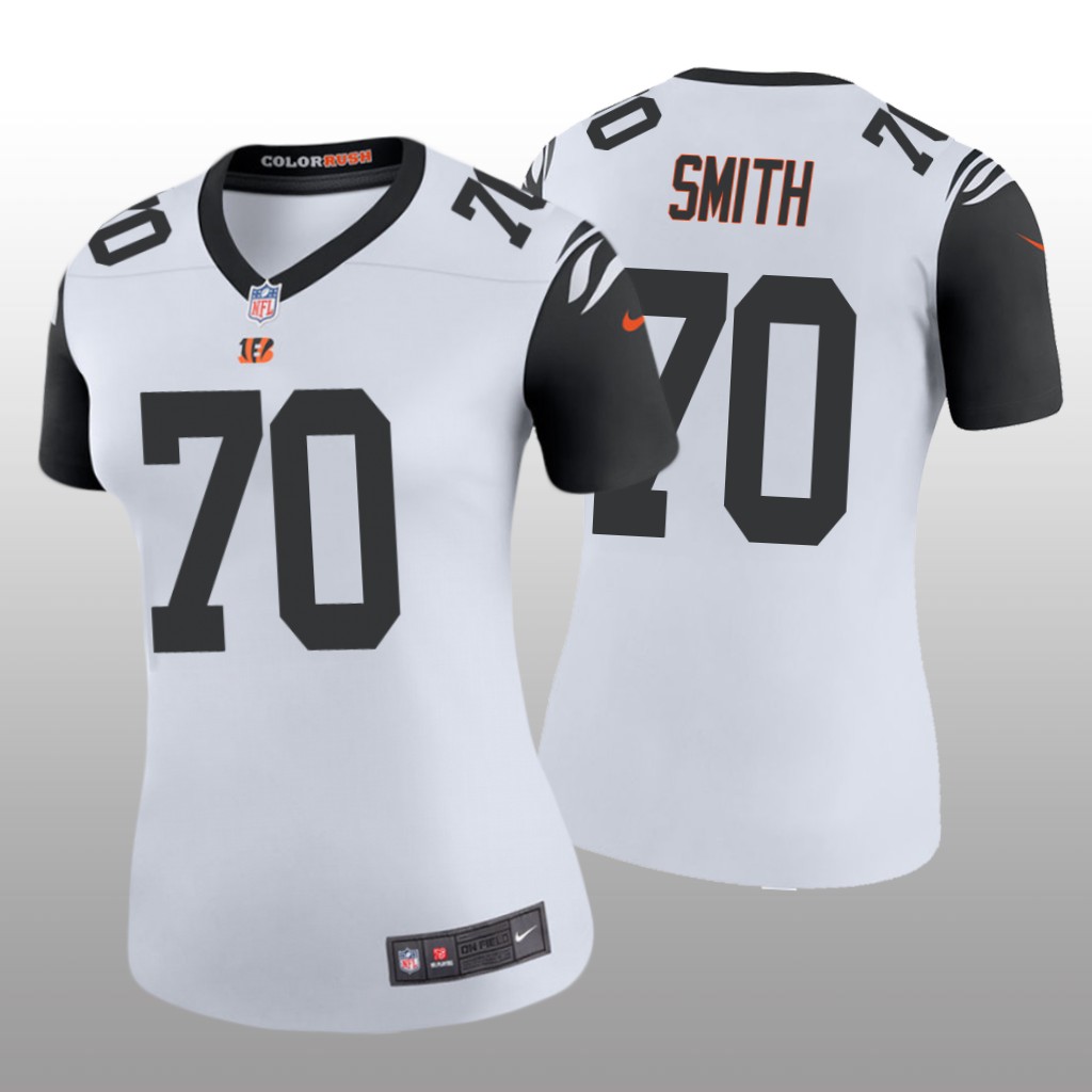 Cincinnati Bengals D'Ante Smith White Jersey Color Rush Legend - Women's