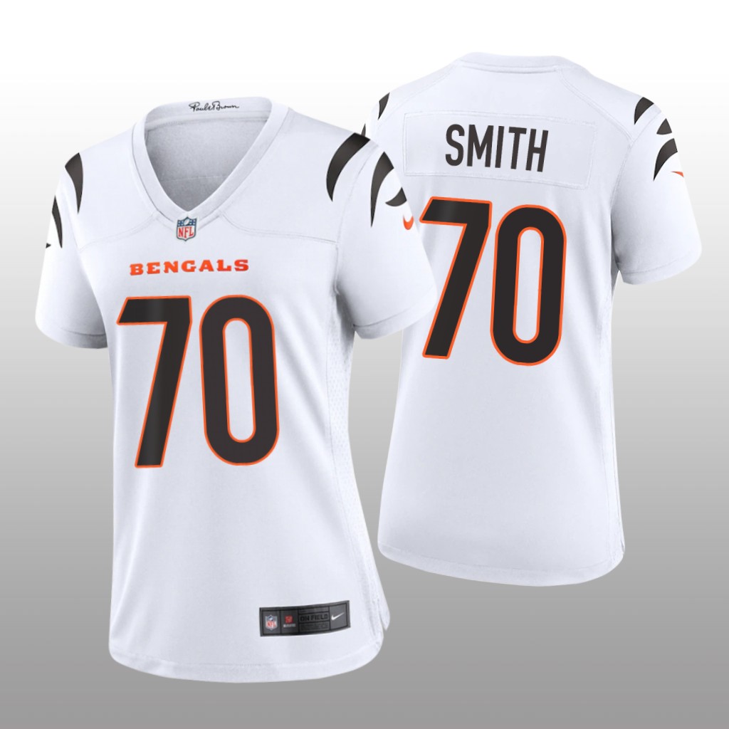 Cincinnati Bengals D'Ante Smith White Jersey Game - Women's