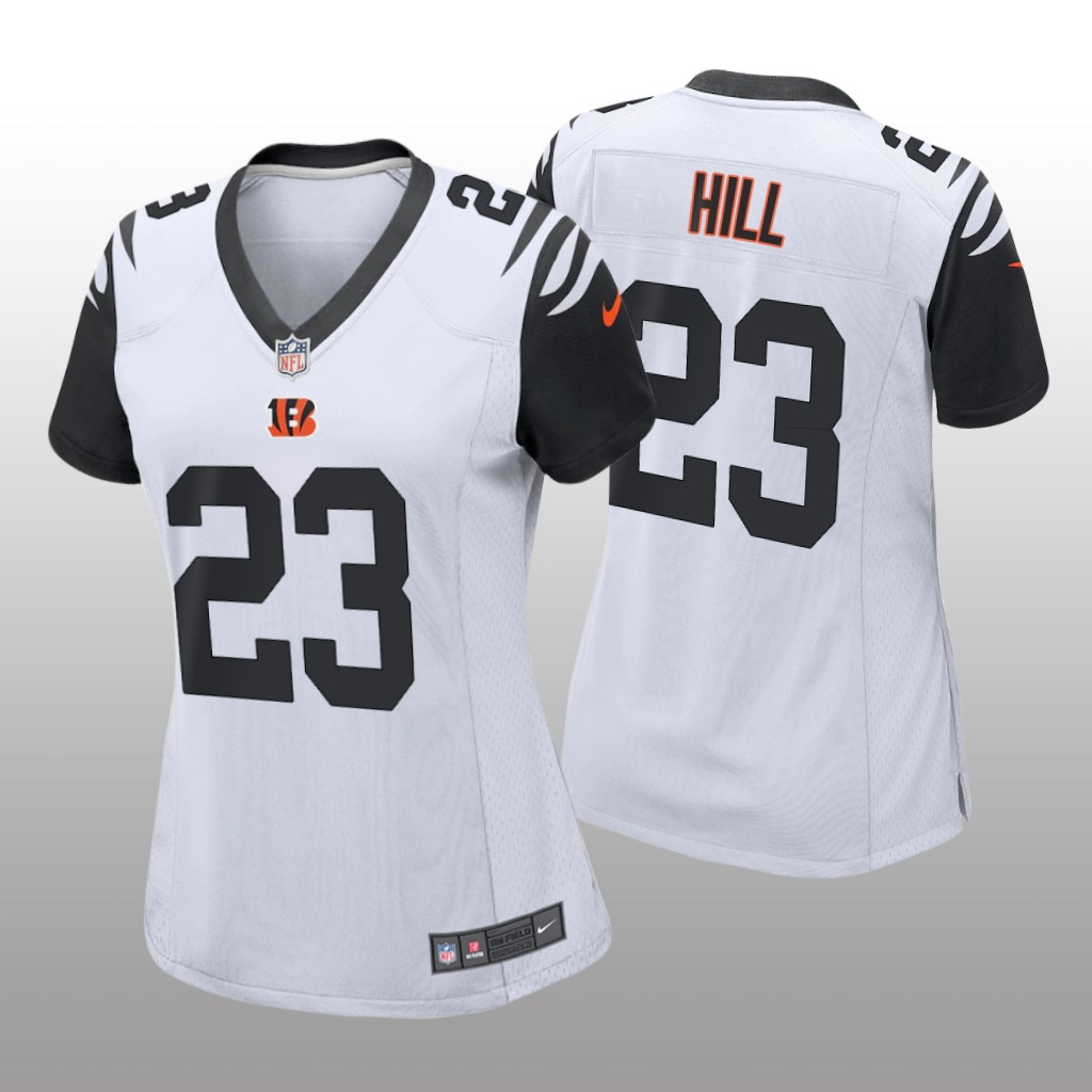 Cincinnati Bengals Daxton Hill White Jersey Alternate Game - Women's