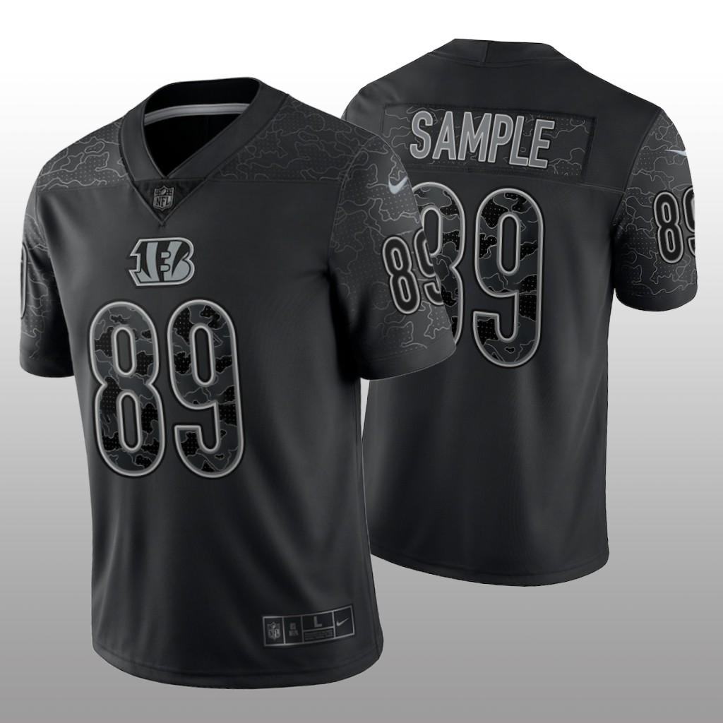 Cincinnati Bengals Drew Sample Black Jersey Reflective Limited  - Men's