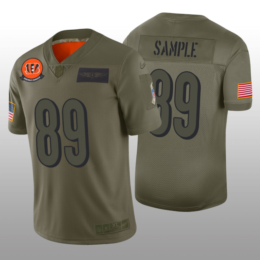 Cincinnati Bengals Drew Sample Camo Limited Jersey 2019 Salute to Service - Men's