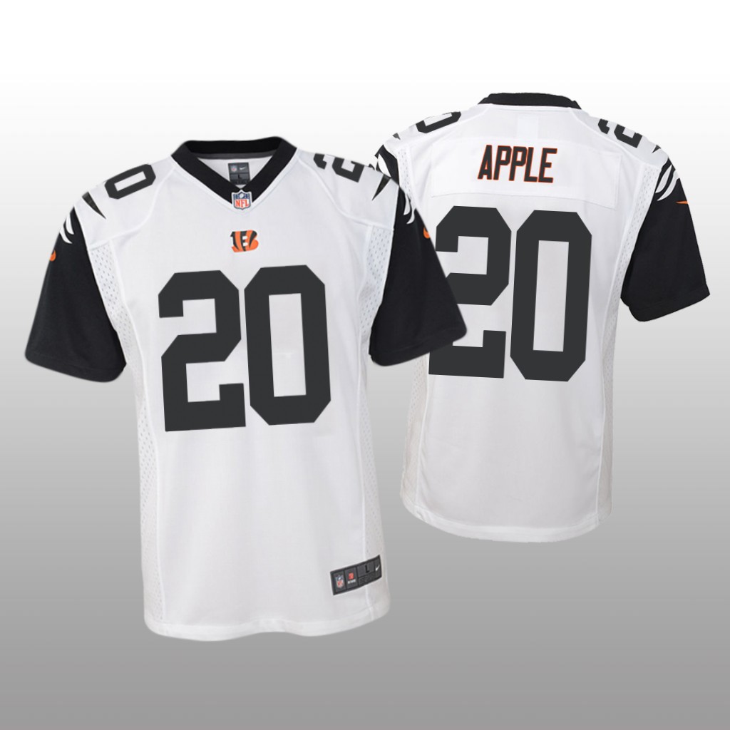 Cincinnati Bengals Eli Apple White Jersey Color Rush Game - Youth