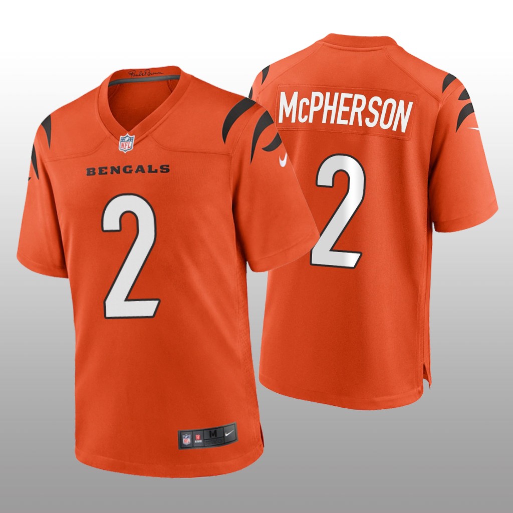 Cincinnati Bengals Evan McPherson Orange Jersey Game - Men's