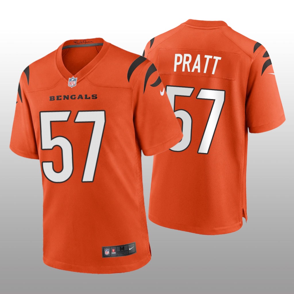 Cincinnati Bengals Germaine Pratt Orange Jersey Game - Men's