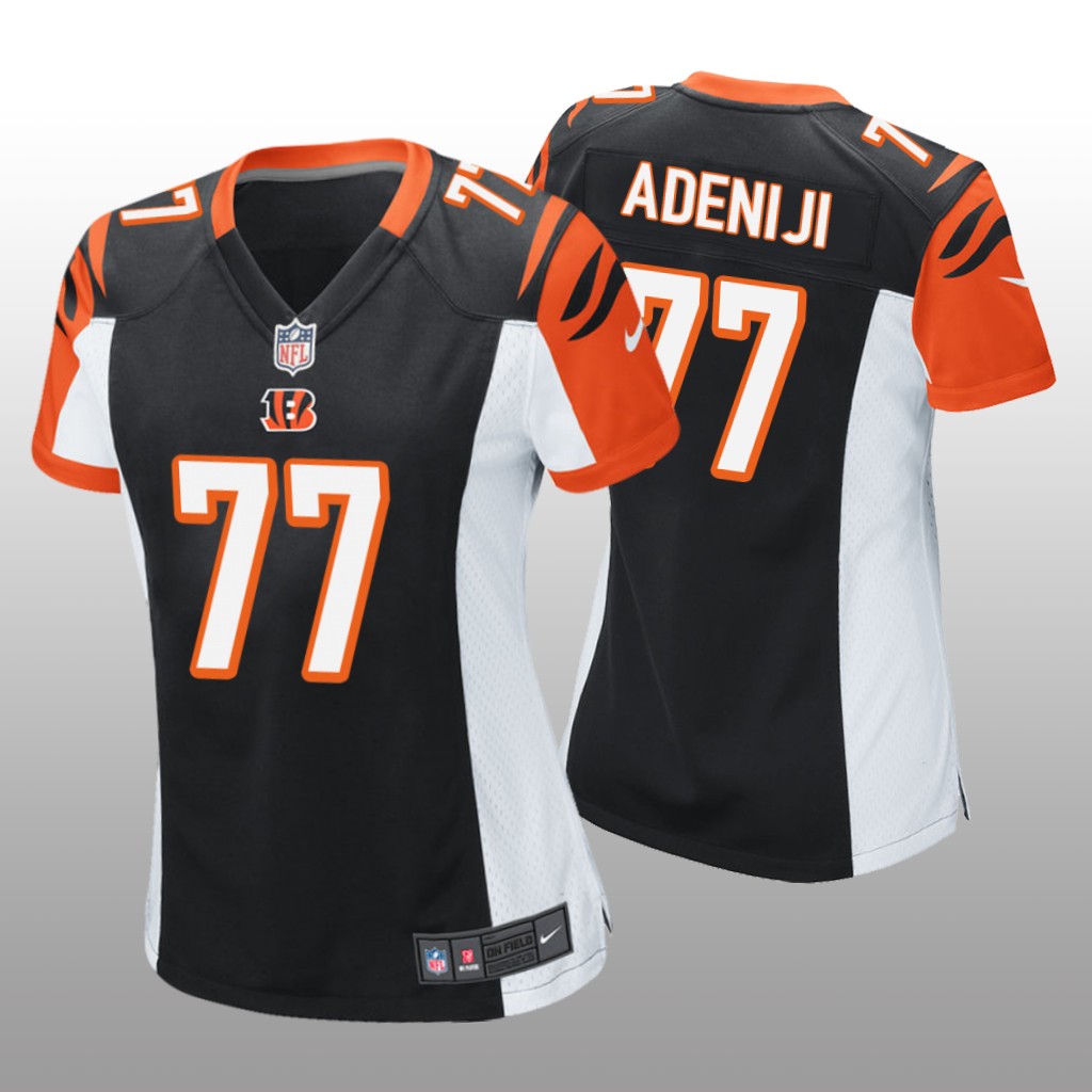 Cincinnati Bengals Hakeem Adeniji Black Jersey Game - Women's