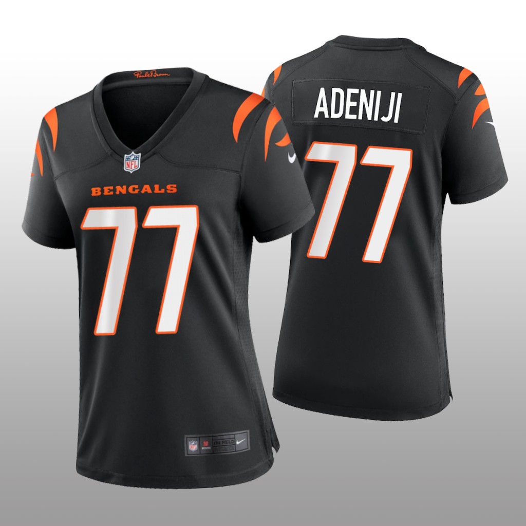 Cincinnati Bengals Hakeem Adeniji Black Jersey Game - Women's