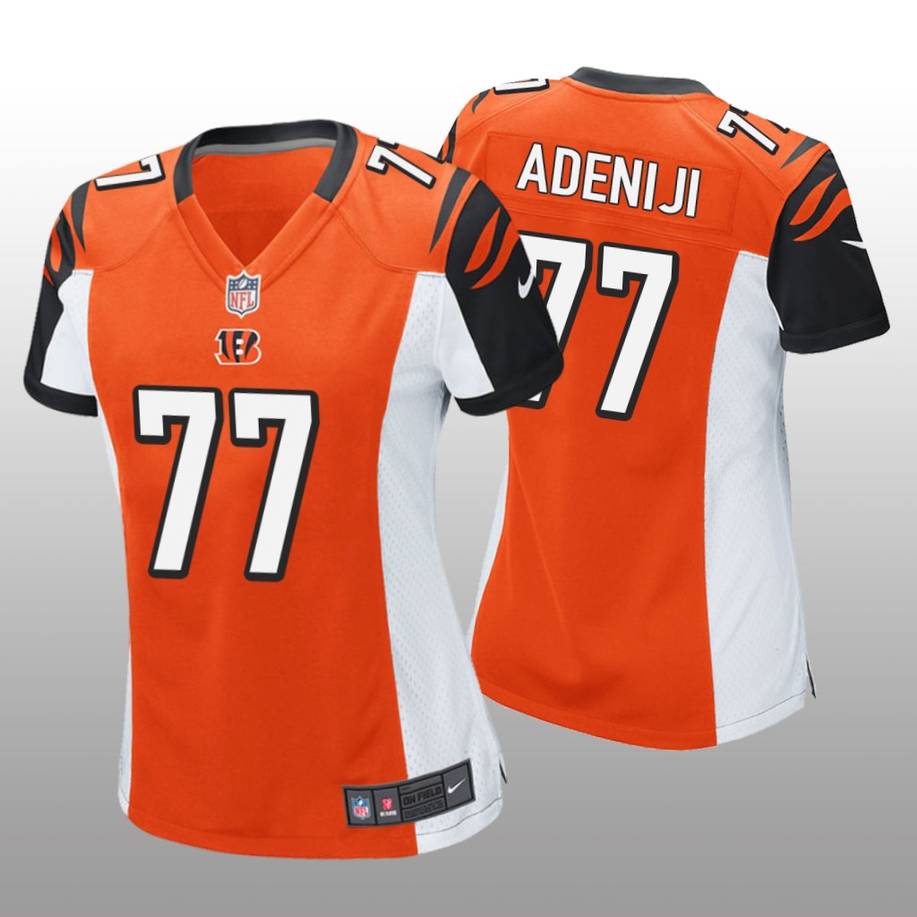 Cincinnati Bengals Hakeem Adeniji Orange Jersey Game - Women's