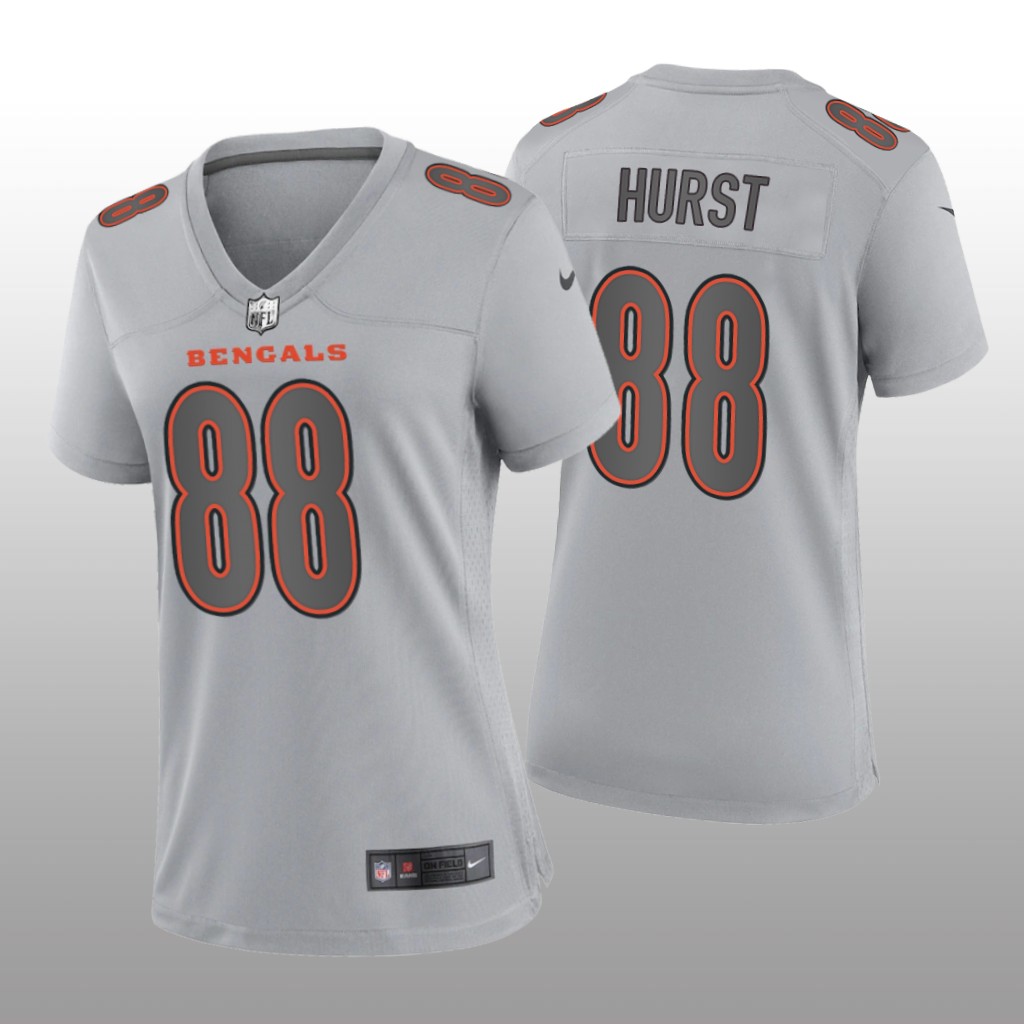 Cincinnati Bengals Hayden Hurst Gray Jersey Atmosphere Fashion Game - Women's