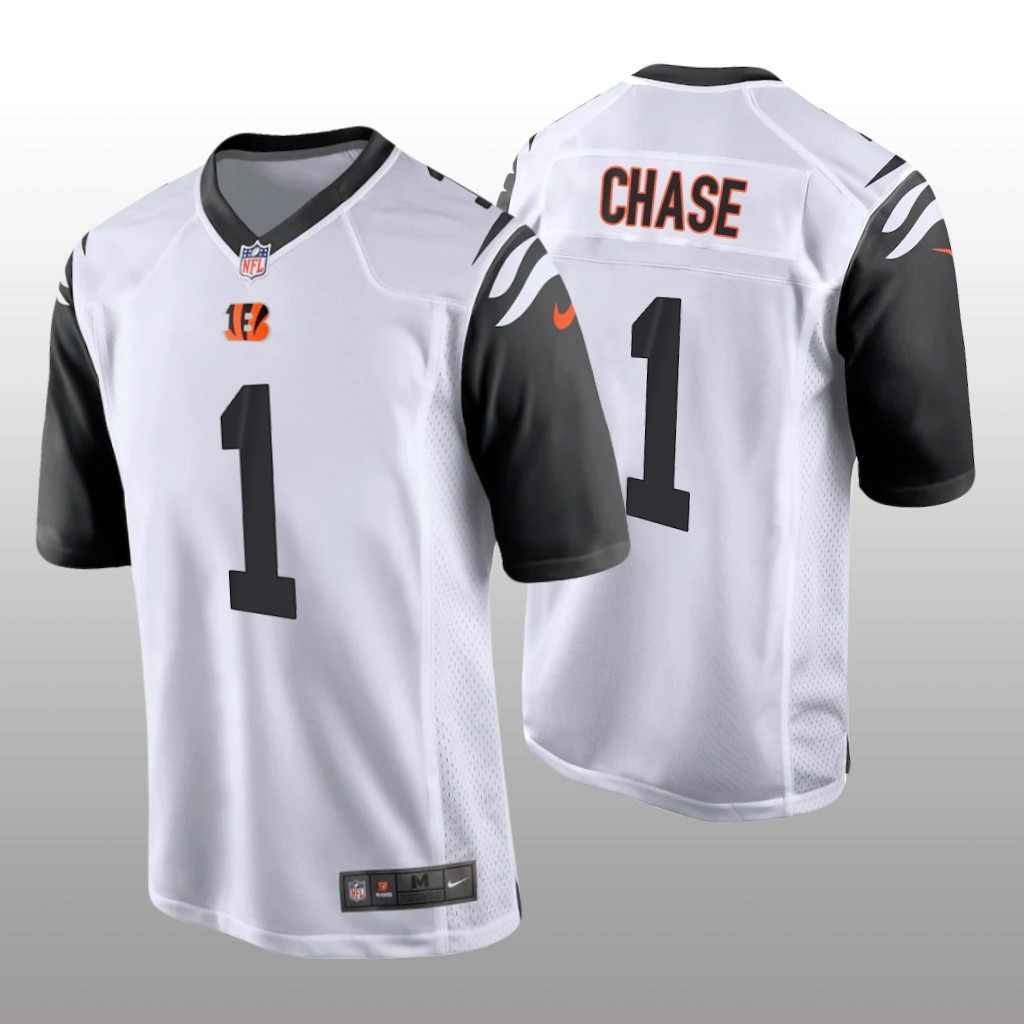 Cincinnati Bengals Ja'Marr Chase White Jersey Alternate Game - Men's
