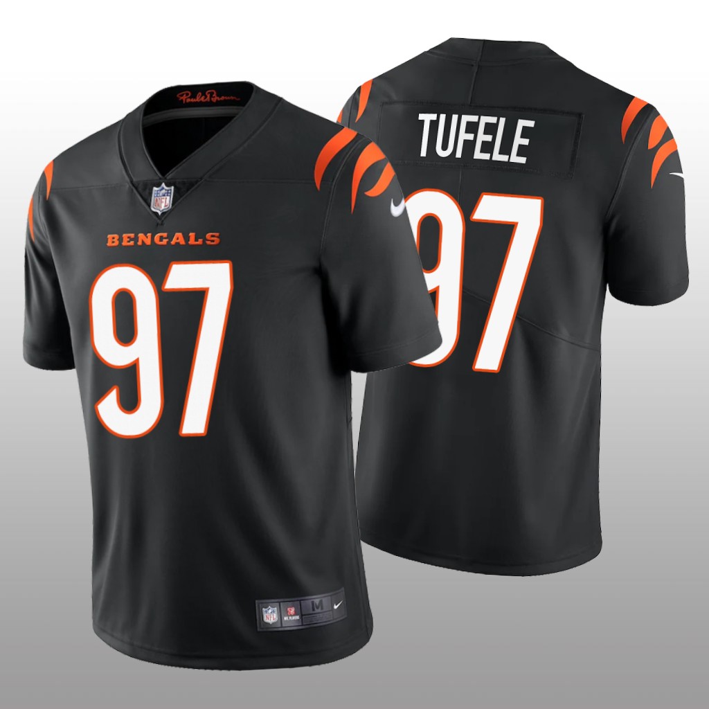 Cincinnati Bengals Jay Tufele Black Jersey Vapor Limited - Men's