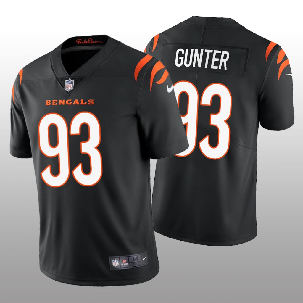 Cincinnati Bengals Jeffrey Gunter Black Jersey Vapor Limited - Men's