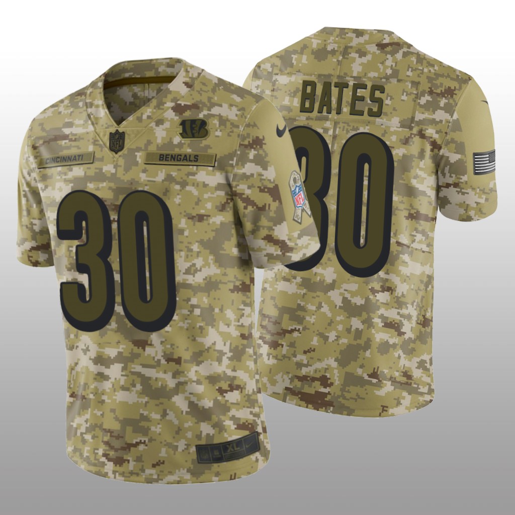 Cincinnati Bengals Jessie Bates III #30 Salute to Service Limited Jersey - Camo