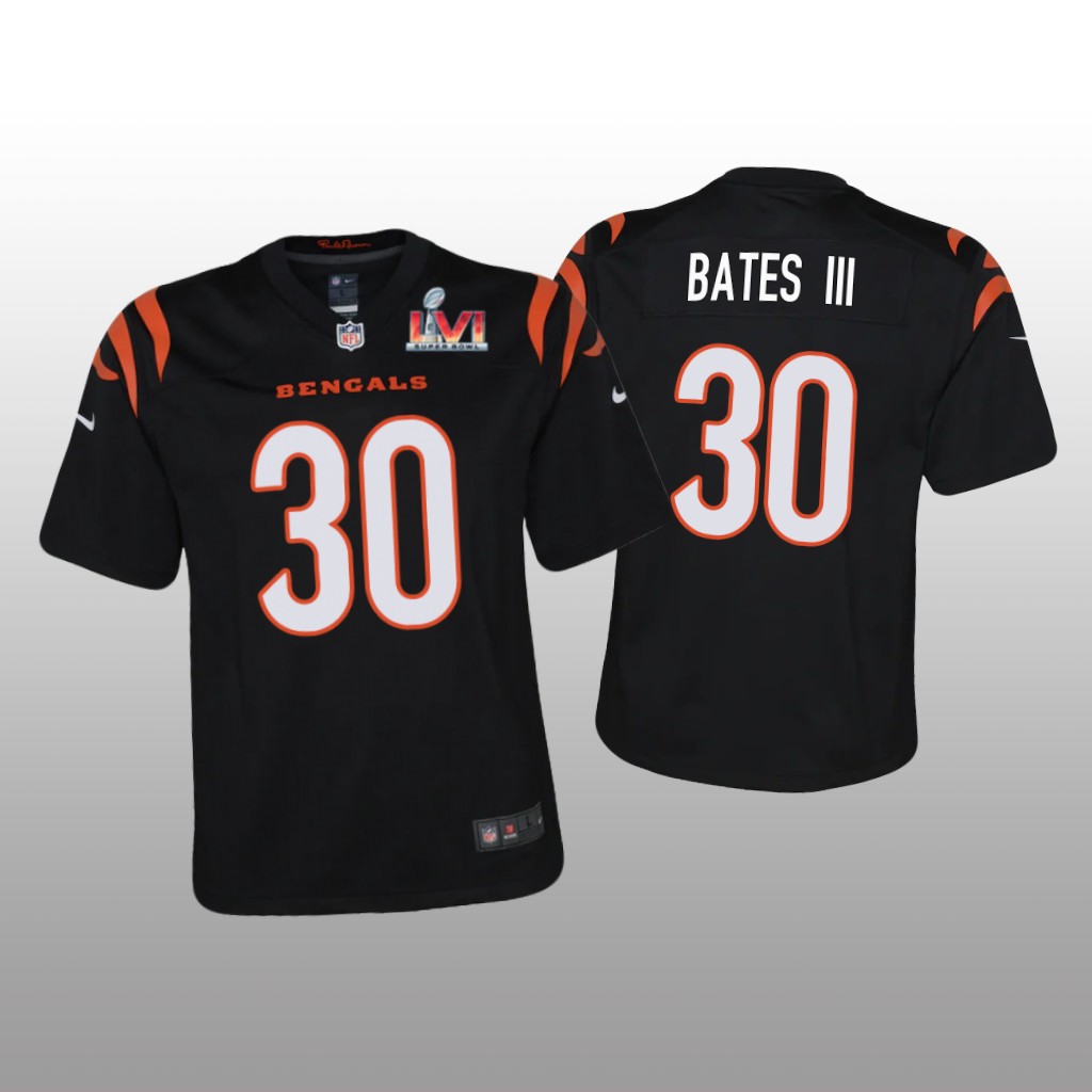 Cincinnati Bengals Jessie Bates III Black Game Jersey Super Bowl LVI - Youth