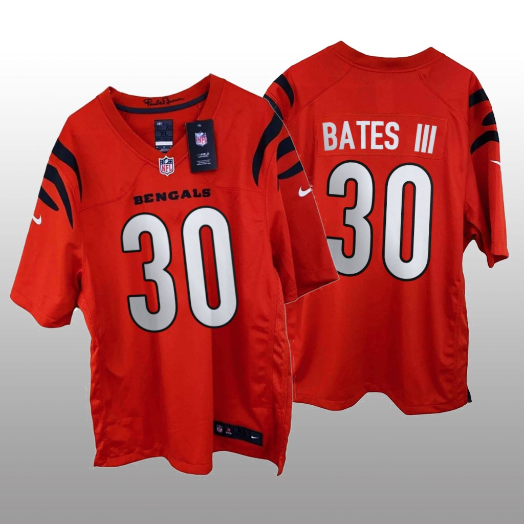 Cincinnati Bengals Jessie Bates III Orange Jersey Game - Men's