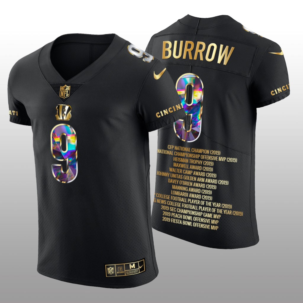 Cincinnati Bengals Joe Burrow Black Diamond Edition Career Highlights - Men's