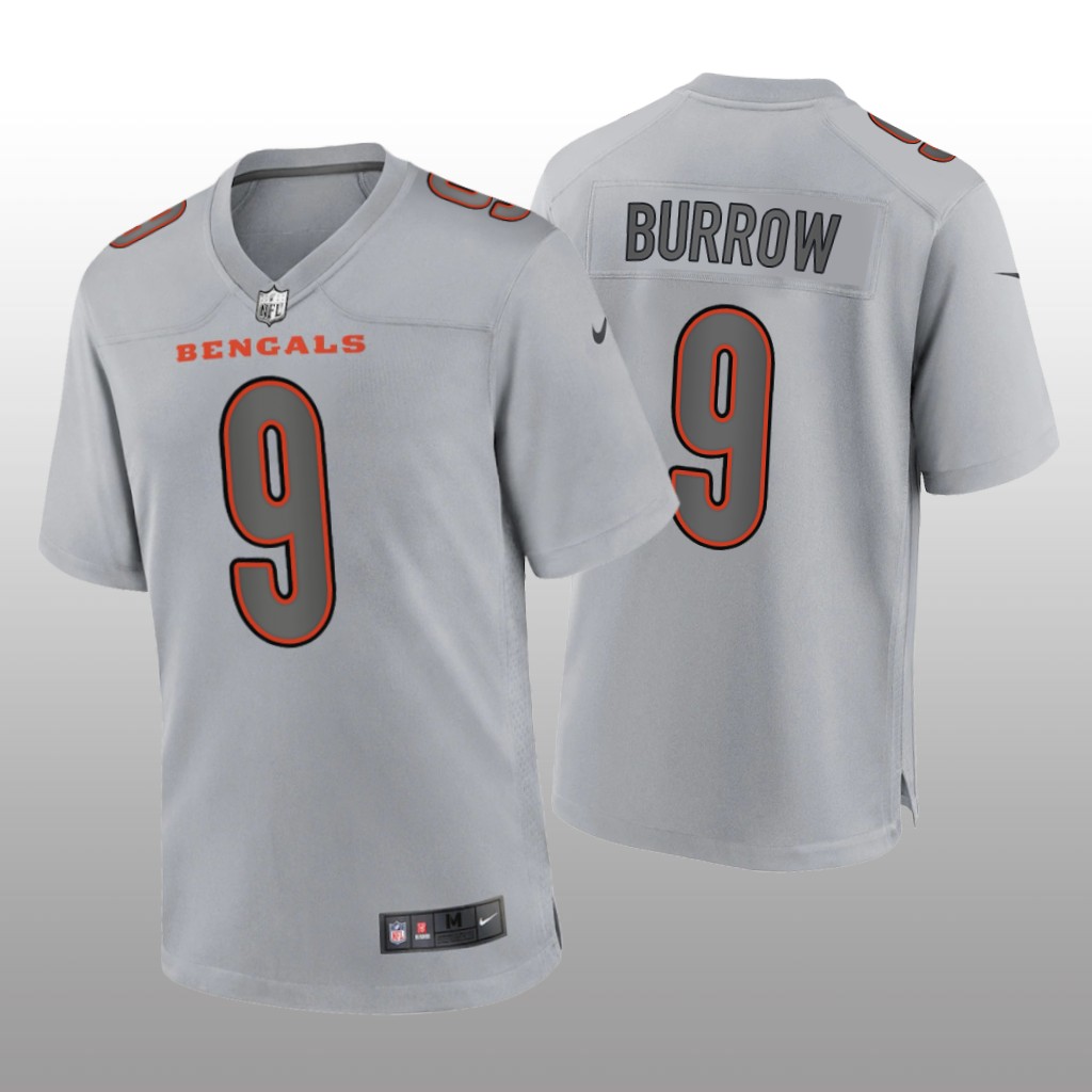 Cincinnati Bengals Joe Burrow Gray Jersey Atmosphere Fashion Game - Men's