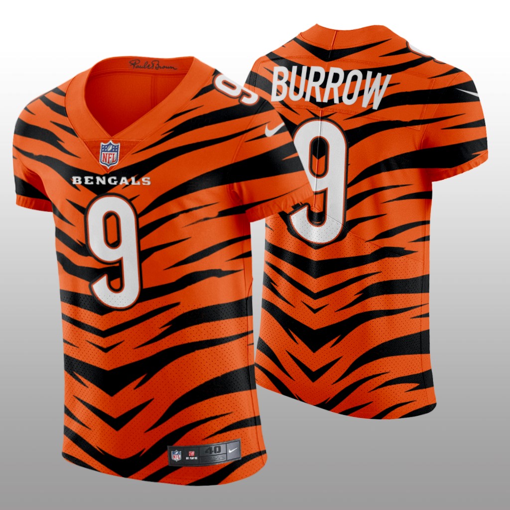 Cincinnati Bengals Joe Burrow Orange Elite 2021-22 City Edition - Men's