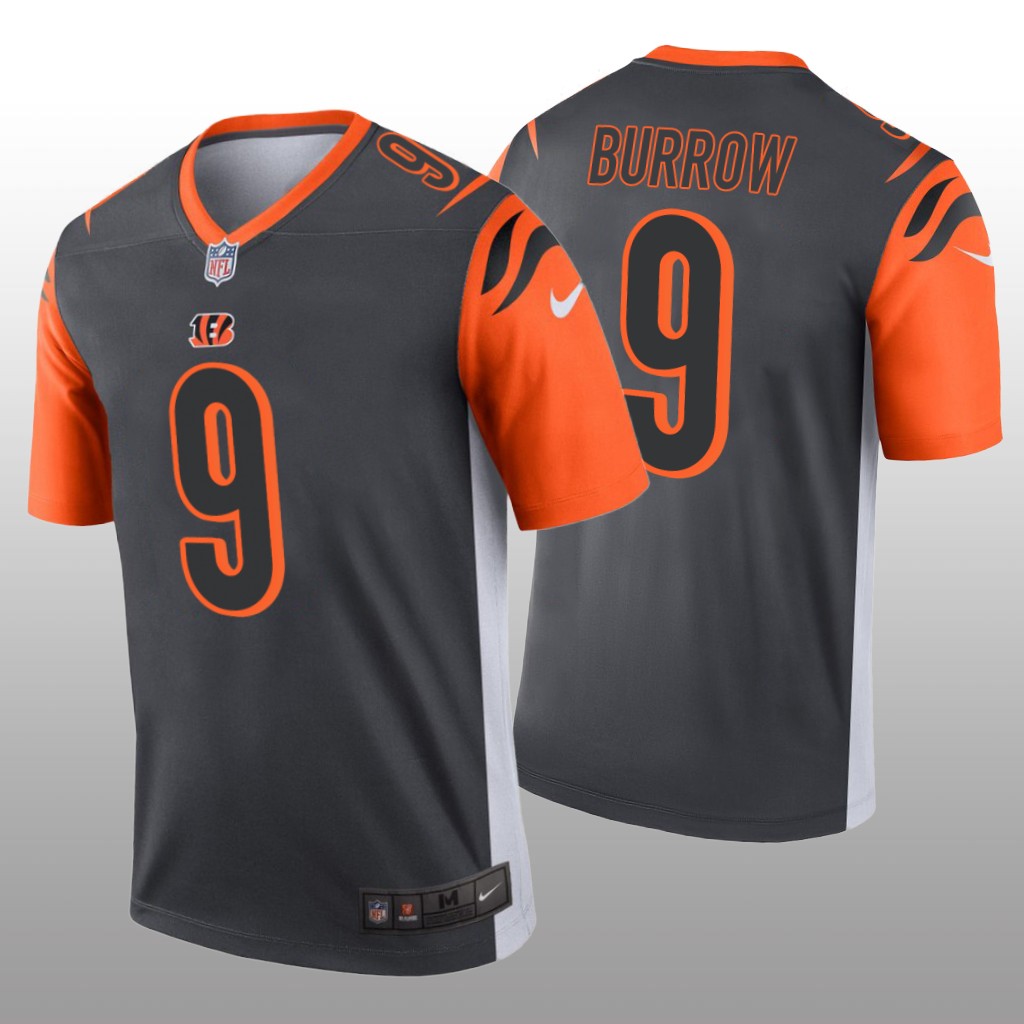 Cincinnati Bengals Joe Burrow Silver Jersey Inverted Legend - Men's