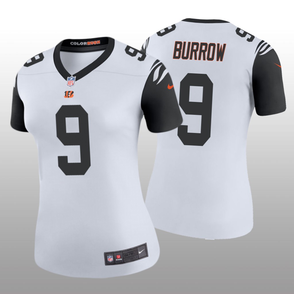 Cincinnati Bengals Joe Burrow White Jersey Color Rush Legend - Women's