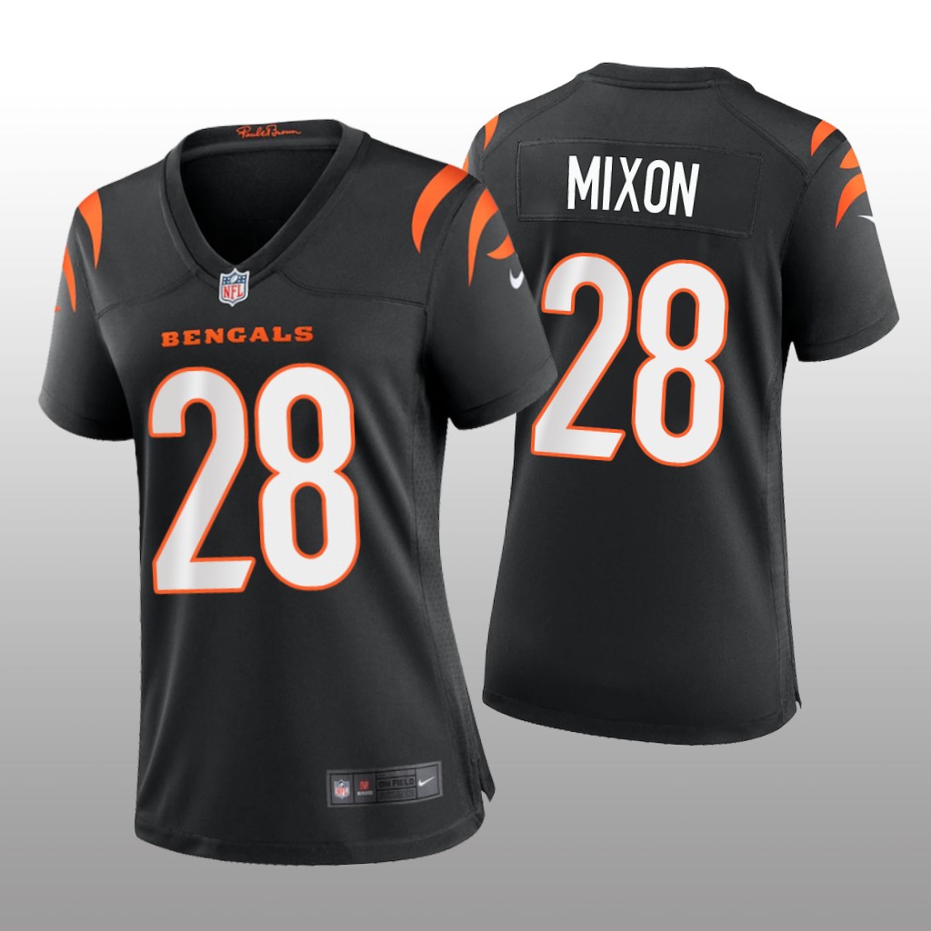 Cincinnati Bengals Joe Mixon Black Jersey Game - Women's